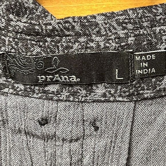 Prana Women’s Anini High Low Tunic Top L V-Neck Pockets Cuffed Sleeve summer Y2K - Picture 4 of 7